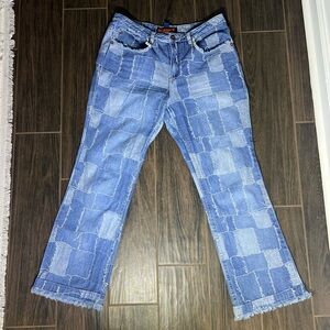 Dollhouse Rare Patchwork Blue Women's Jeans